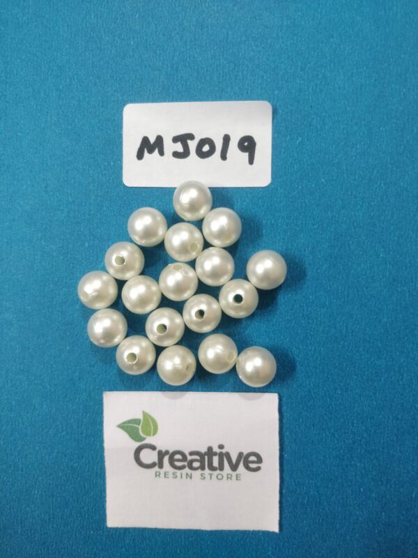 MJ019 white Pearl / Beads