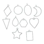 MJ031-2 Pendant Bezel Silver Set of 10
