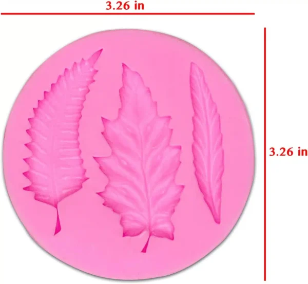 3 CAVITY LEAF PINK MOULD